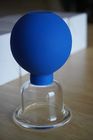 семьи массажа тела всасывания головы PVC чашек голубого вакуума 4Pcs/Set придавая форму чашки иглоукалывание стеклянной полуденное