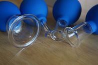 Голубые 4 ПК чашки терапией стеклянного вакуума придавая форму чашки установленные увольняют придавая форму чашки массаж наборов китайский традиционный уменьшают тонкие линии