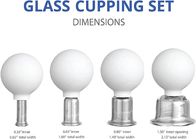 4 чашки силикона ПК белых массажируют массаж красоты ухода за лицом чашки терапией многоразовый и прибора тела придавая форму чашки