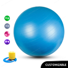 Цвет Cutom шарика йоги фитнеса инфляции PVC гимнастический