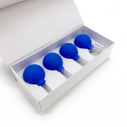 чашки 25mm голубого резинового стеклянного вакуума 15mm придавая форму чашки для здравоохранения